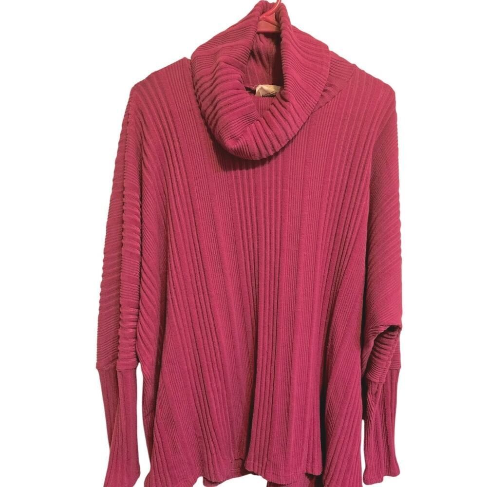 Artistic Works By Lu Long Sleeve Cowl Neck Sweater Size Large